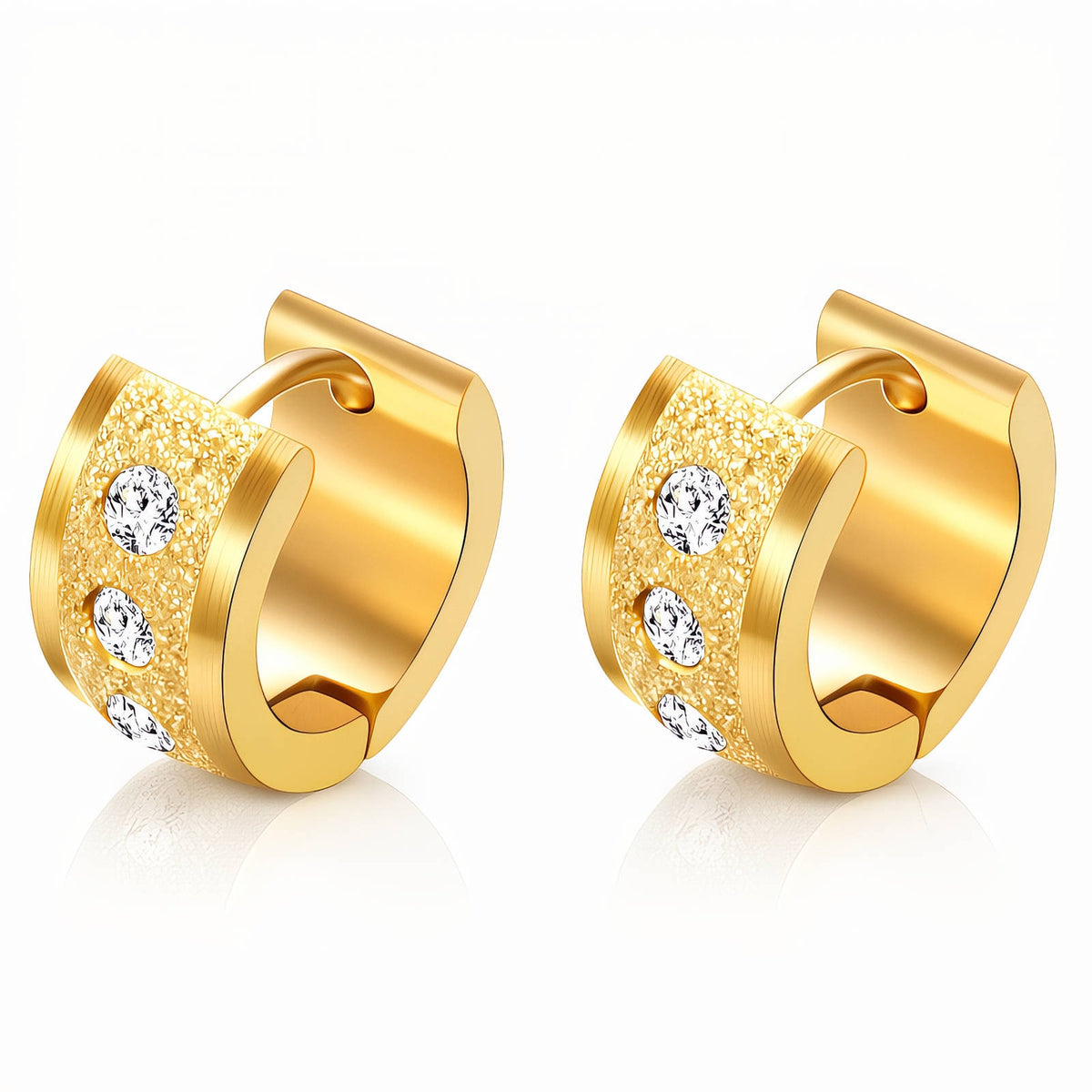 PVD Gold-Plated Stainless Steel Earrings