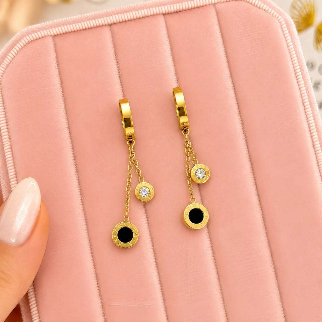 PVD Gold-Plated Stainless Steel Earrings