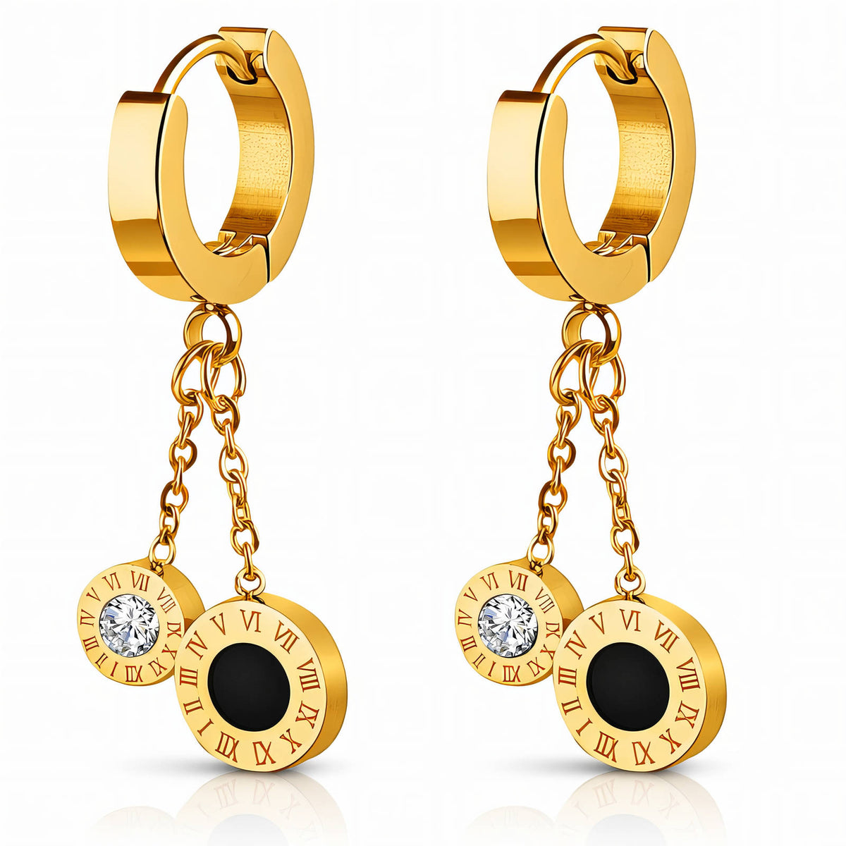 PVD Gold-Plated Stainless Steel Earrings