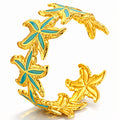 "Starfish" PVD Gold-Plated Stainless Steel Bracelet